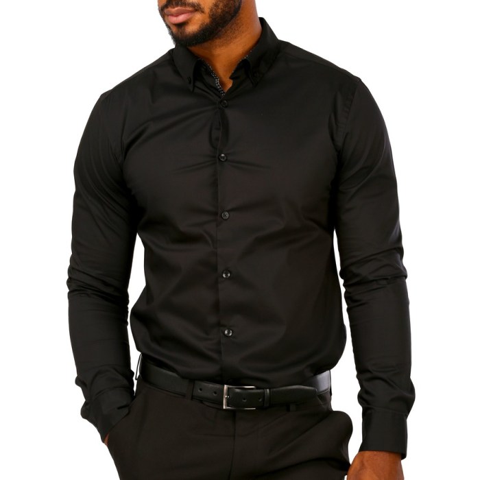 Target mens black dress shirt