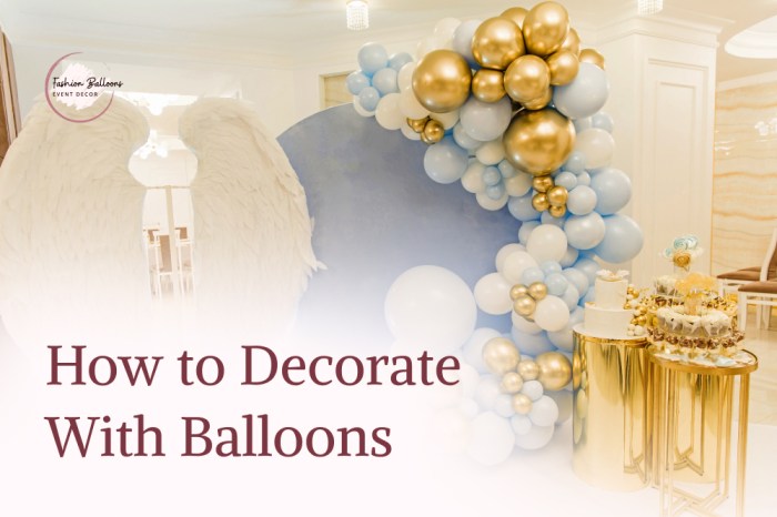 How to decorate living room with balloons