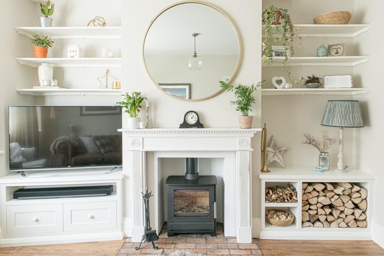 How to decor a room a chimney