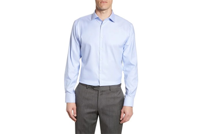 Men's light blue dress shirt