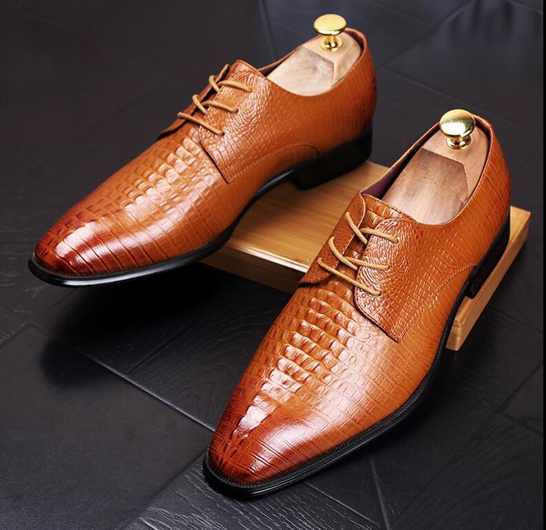 Shoes men dress floral fashion metallic gold wedding lace leather genuine oxfords toe print oxford formal hombre size aliexpress